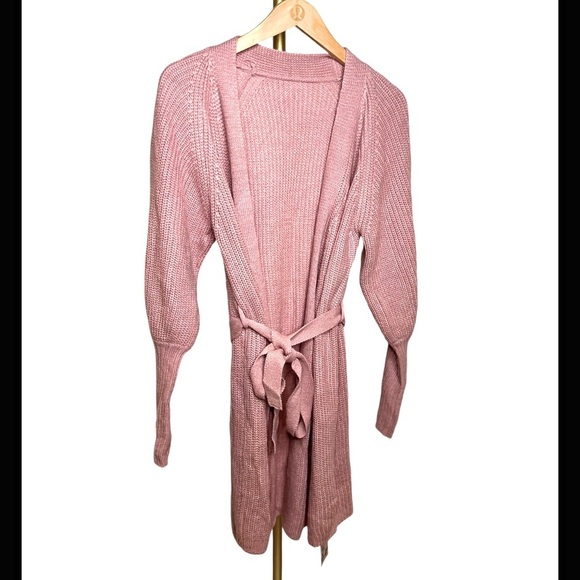 NWT Halara duster long sweater robe | dusty rose | oversized cardigan | small - Picture 1 of 10